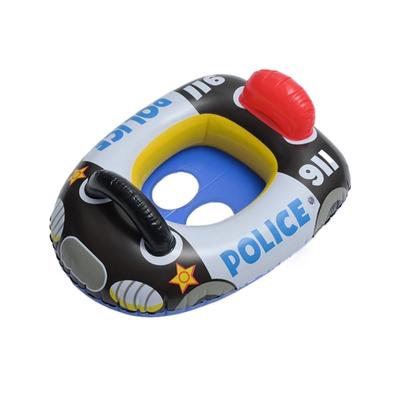 Itisyou Car-Shaped Float for Kids and Toddlers, Cute Police Car-Shaped Float with Handle, Swimming Ring, Inflatable, Eye-Catching Float for Water