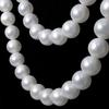 10pcs 5.5cm/8cm Faux Large Pearl Plastic White Ball Pendant Elegant Beaded Garland  Wedding Backdrop