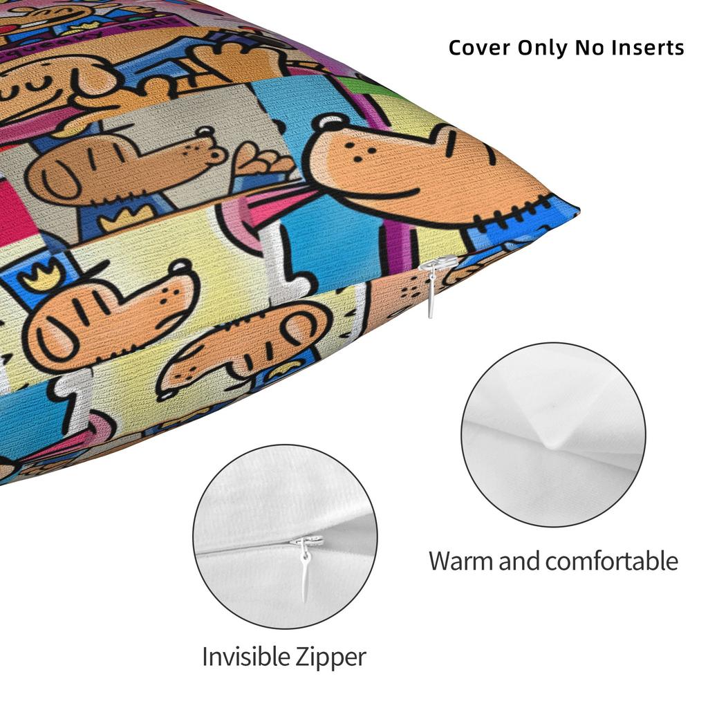D-Dog Man DogmanS Movie Comic Pillow Cover Morden Pillow Case For Sofa Home Decoration Print Pillowcases Gift