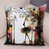 Nordic Style Geometric Women Cushion Cover Decor Cartoon Children Soft Plush Pillow Case 45X45Cm Pillowcase For Sofa Home Car