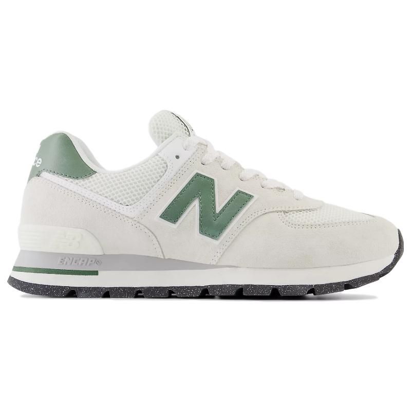 New Balance 574 Rugged White Green ML574DUG Unisex Retro Lifestyle Sneakers