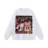 Vintage Washed Heavyweight Cotton Long Sleeve Tee With Graphic Print Oversized Hip Hop Streetwear Men