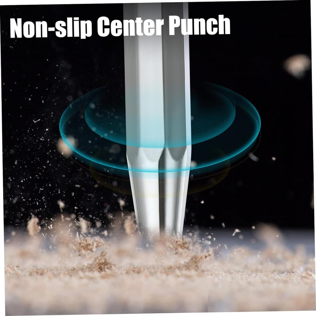 Runder Schaft aus legiertem Stahl Körner Metallpositionierung Bohrmaschinenpositionierung Bohrer Rutschfester Körner Mittelloch