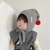 Baby Boys Girls Winter Warm Knitted Cap With Ear Flap For Toddler Kids