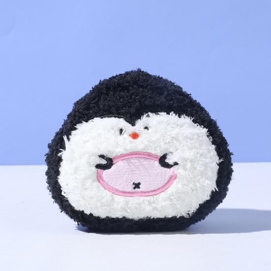 Pet Toy Cartoon Animal Shape Bite-Resistant Plush Toy with Dual Sound Design Mini Portable Size Crinkle Sound Pet Dog Toy