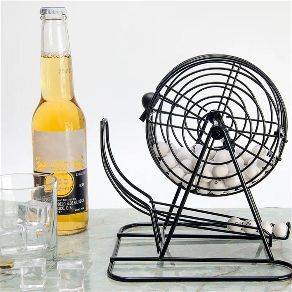 150 Token Markers Bingo Machine 18 Card Classic Bingo Cage Bingo Game Cage  Family Game