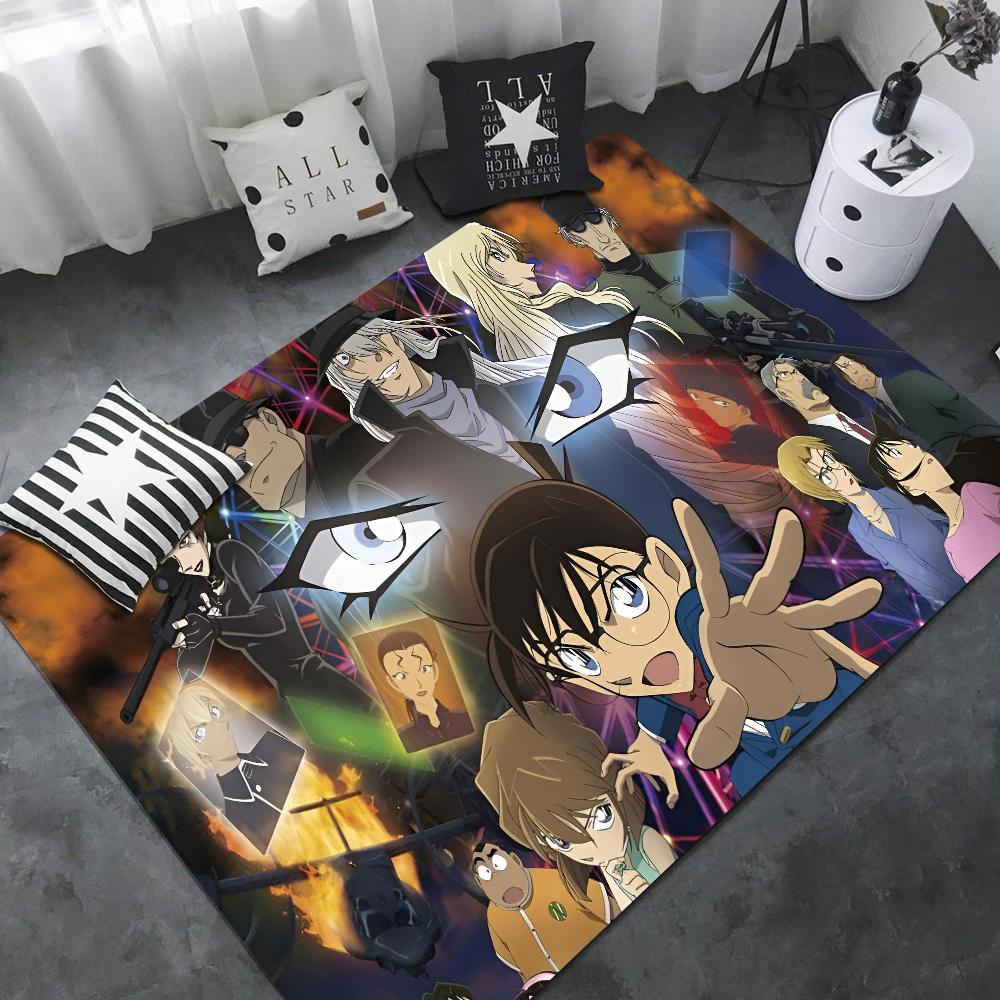 Detective Conan Floor Mat Anti-slip Absorb Water Long Strip Cushion Bedroon Mat Alfombra