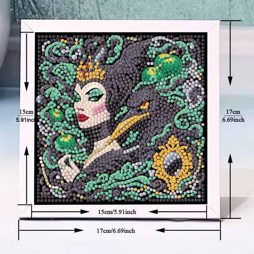 Zestaw do malowania diamentami DIY z ramą, Królowa Pełna mozaika 5D Zestaw do haftu krzyżykowego DIY Dekoracja domu z ramą, Kolekcja hobby rękodzielniczego