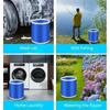 Oxford Cloth Water Bucket for Foldable Outdoor Camping Fishing Water Storage Container Drinking Picnic Barrel Car Wash Accessory