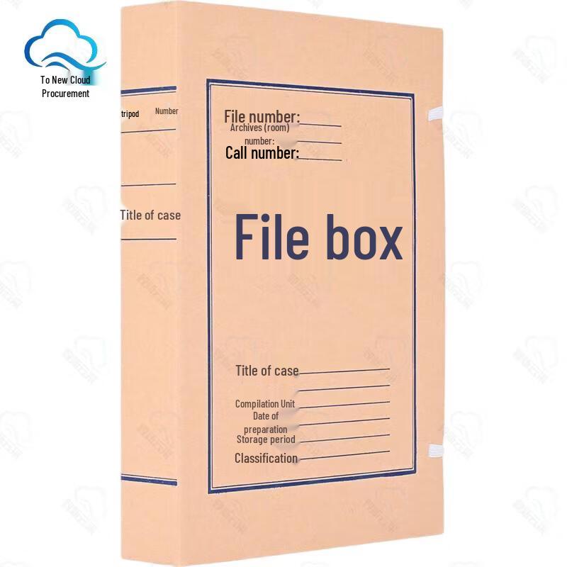 High-Quality Acid-Free Archive File Boxes, 6cm (10-Pack)