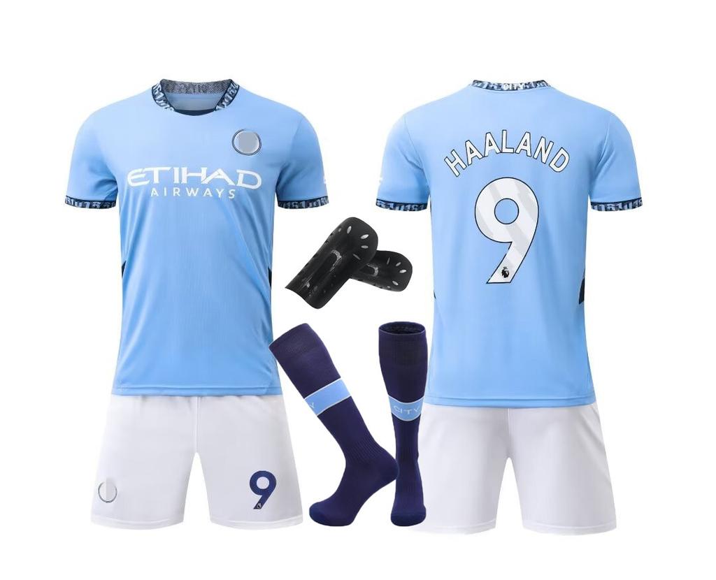 24-25 Muž C Domov Ne. Fotbalový oblek 9 Club Set Dětský Velikost pro dospělé 14-3XL
