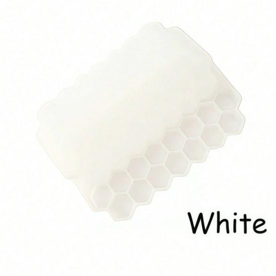 Silicone Honeycomb Ice Cube Tray with Lid, 37-Cavity Popsicle Mold