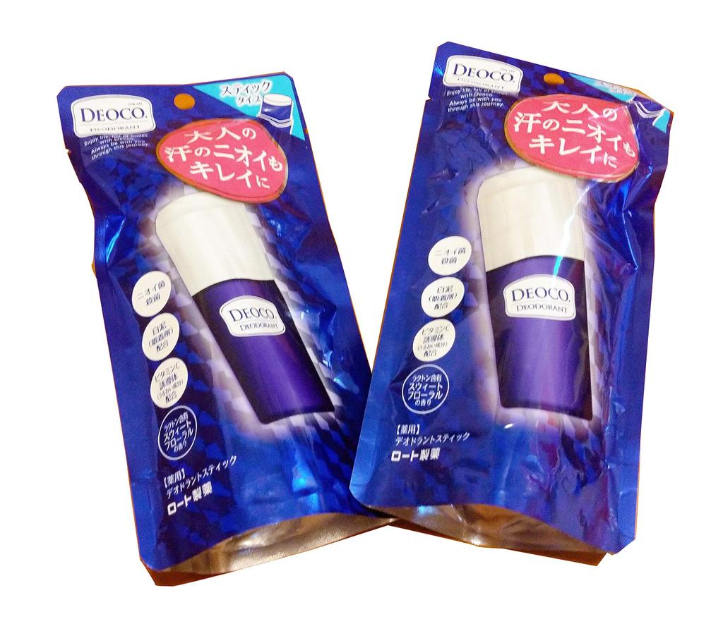 DEOCO Medicated Deodorant Stick 13 g, 2-Pack (Rohto, stick type, deodorant, floral scent)