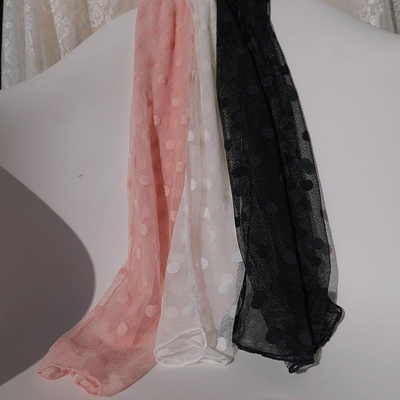 Knee Highs Stockings for Women Spots Knee Highs Socks Sheer Mesh Over Calf Stockings Thin Summer Nylon Stockings