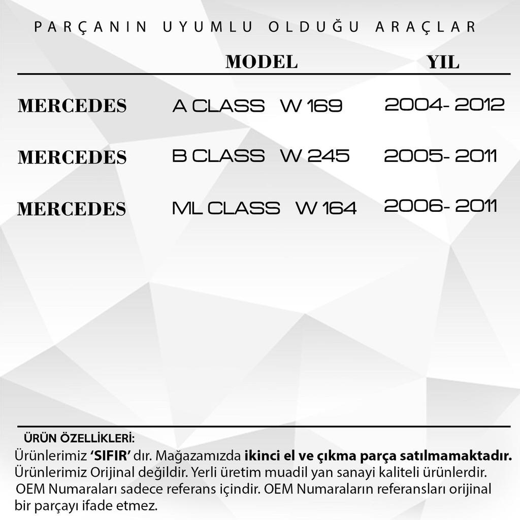 Window Switch Cover Set for Mercedes A Class W169