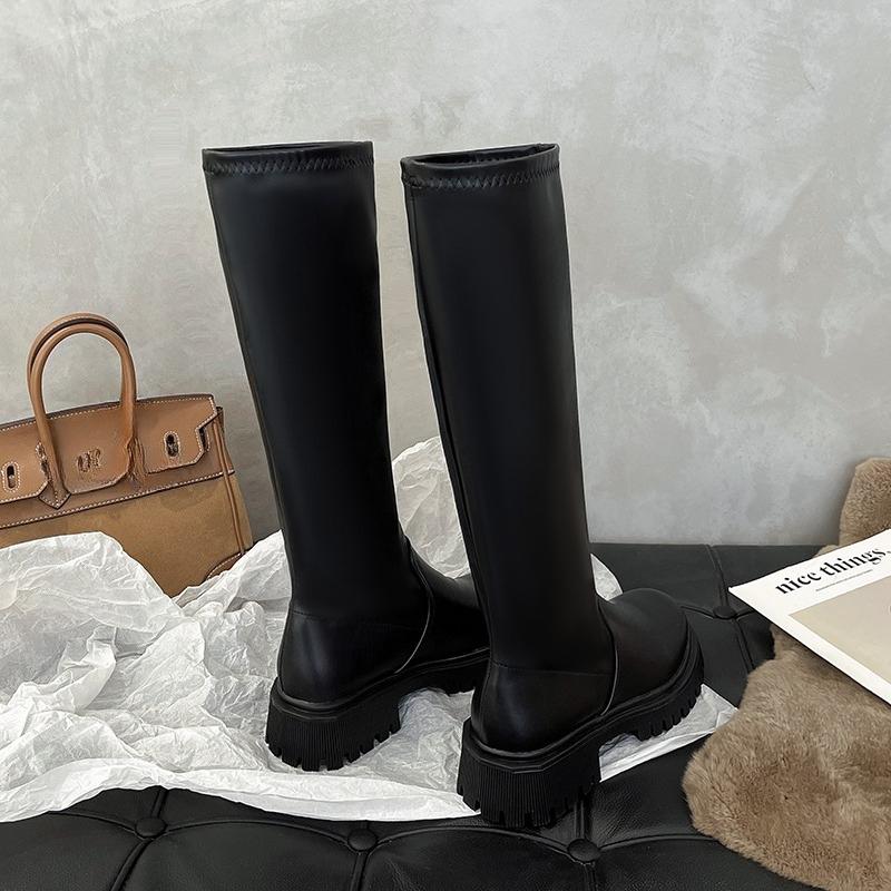 Fashion Winter Platform Women Long Boots 2025 Fashion Elegant Classical Shoes Designer Comfortable New Brand Shoes Snow Knee Boots Mujer