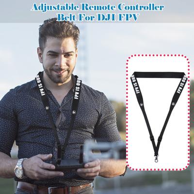 Alça de pescoço para controle remoto FPV com fivela de nylon e metal