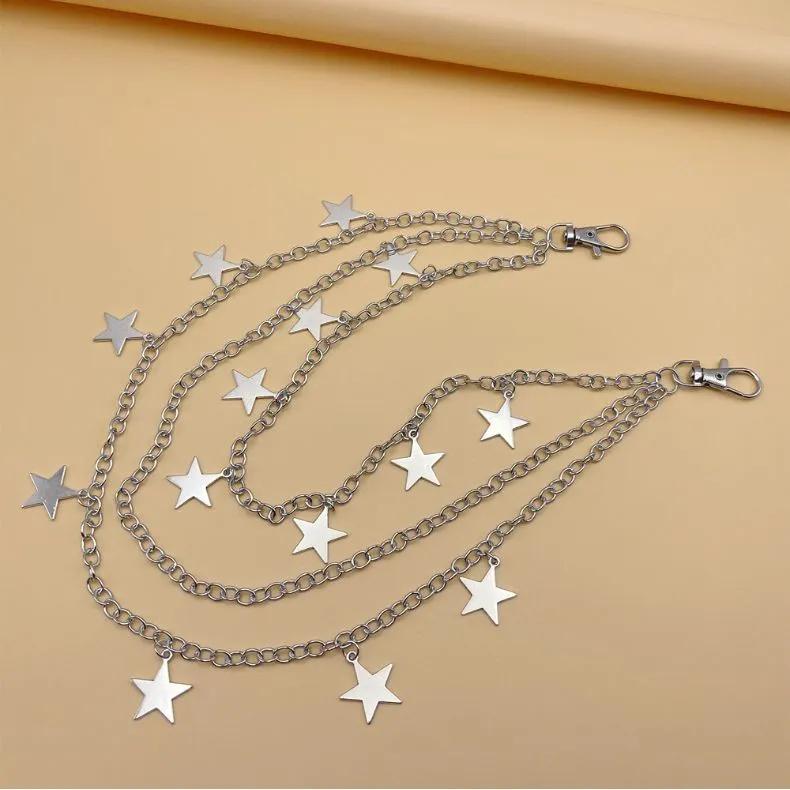 Stylish Vintage Metal Waist Chain For Women Zipper