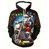 Full Print Christmas Santa Claus Elk Hoodie New In Men Women Casual Pullovers Sweatshirts Clothes Xms Gift Snowman Pullovers