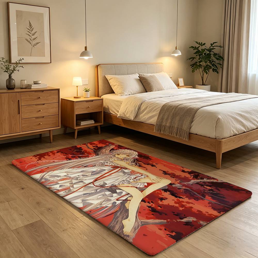 Anime C-chobits Carpet Bathroom Anti-slip Mat Door Mat Home Decoration Mat Entrance Door Mat Scratch-resistant Door Mat