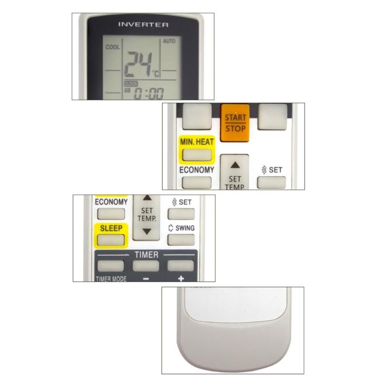 Professional AR-RAH1U Remote Controller LCD Air Conditioner Remote Control For AR-RAH1E AR-RAH2E Air Conditioner