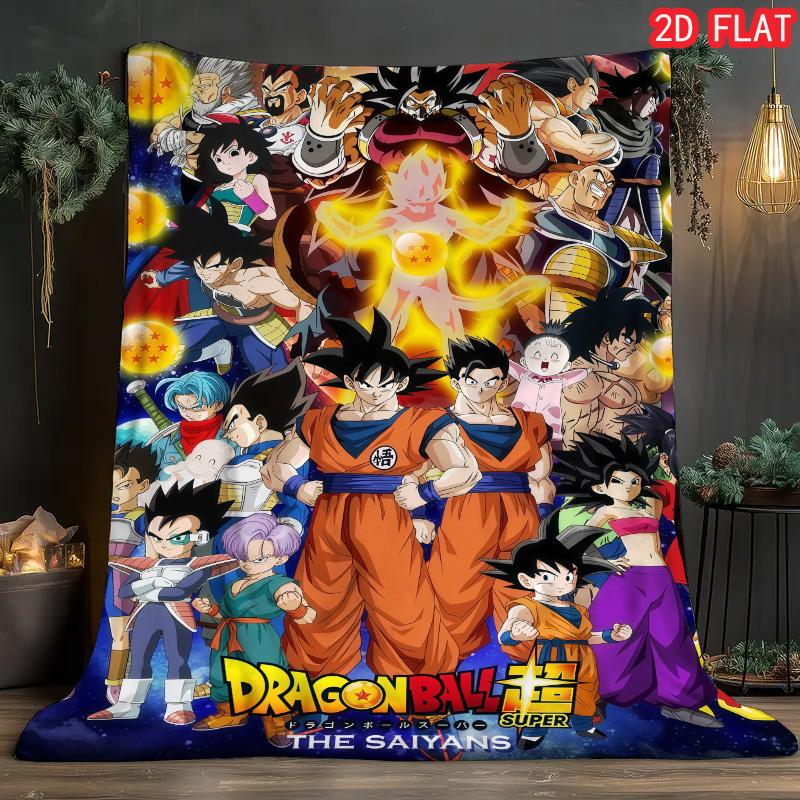 Dragon Ball Sport Event Blanket Portable Warm Flannel Blanket for Outdoor Activities THW