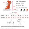 Fashion Chunky Platform Orange Canvas Shoes Women 2025 Autumn Thick Bottom Lace Up Ankle Boots Brand Design Y2K Woman's Motorcycle Boots