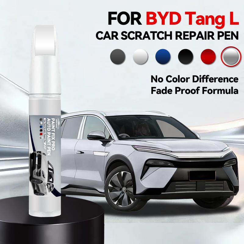 

Hot Car Dedicated For BYD Tang L Paint Repair Pen Touch Up Scratch Remover DIY Auto Accessories Black White Gray Silver Blue Red срібний