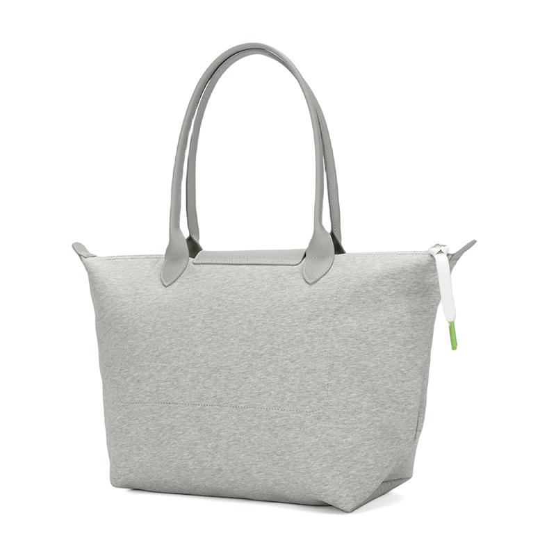 Longchamp Le Pliage Fashion Casual Logo Cotton Tote Bag Women tote Gray 1899HEA112