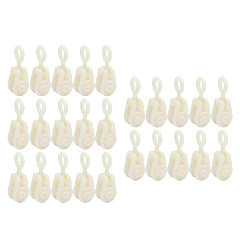 25pcs Plastic Fixed Pulley System Enclosed Chicken House Pulley Livestock Pulley  Livestock Farm