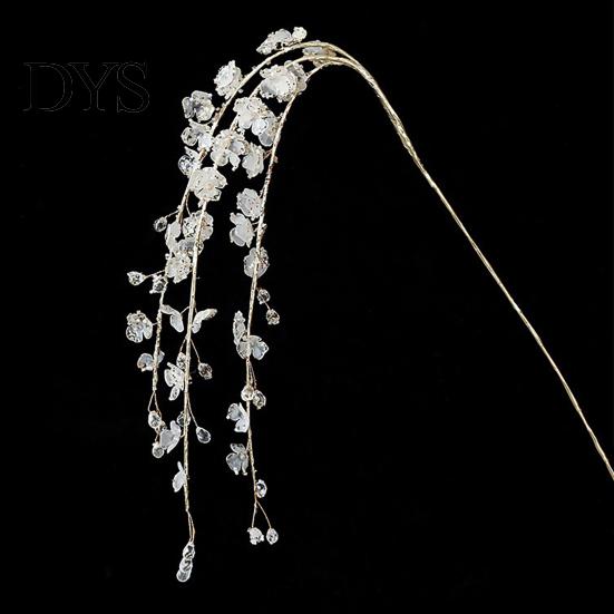 Winter Wedding Decor Faux Crystal Christmas Tree Picks, Acrylic White Glitter Sprays for Holiday And DIY Arrangements Wreath Centerpieces, Faceted