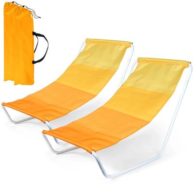 Folding Beach Lounger 2 Pcs.