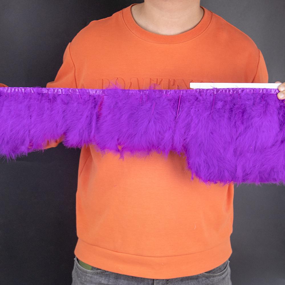 2 5 10 Meter Color Turkey Marabou Feathers Trim 4-6Inch Plumes Fringe For Sewing Crafts Wedding Party Dress Decoration