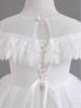 Children's Elegant Fluffy Princess Gown for Little Girls - Wedding, Host, or Piano Performance Dress