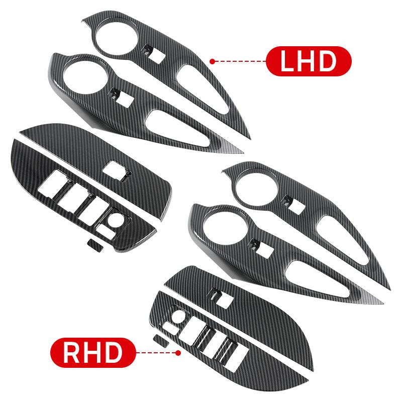 For Toyota Corolla Cross XG10 2021 2022 2023 2024 2025 Hybrid Car Window Glass Lift Switch Button Panel Trim Cover Accessories