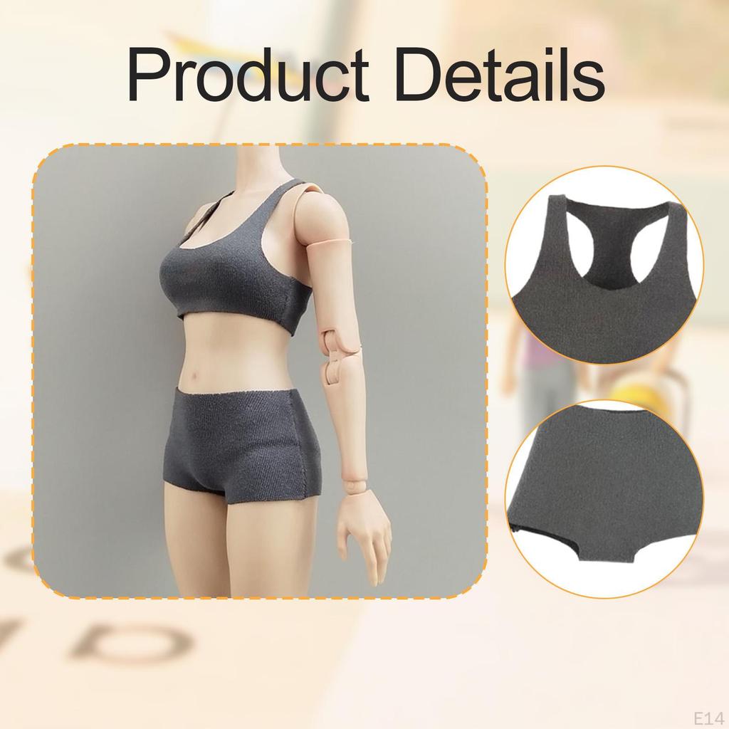 1/6 Scale Action Figure Clothing Set with Sleeveless Vest And Shorts