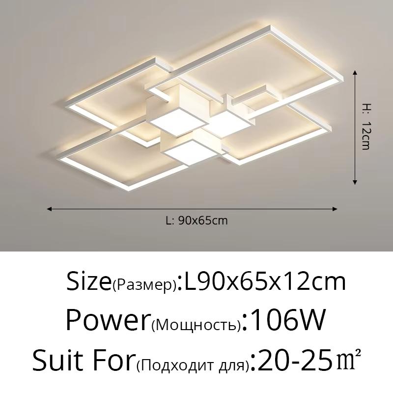 Nordic Black White LED Ceiling Light Modern Design Irregular Ceiling Light Dining Room Living Room Bedroom Lighting Fixtures