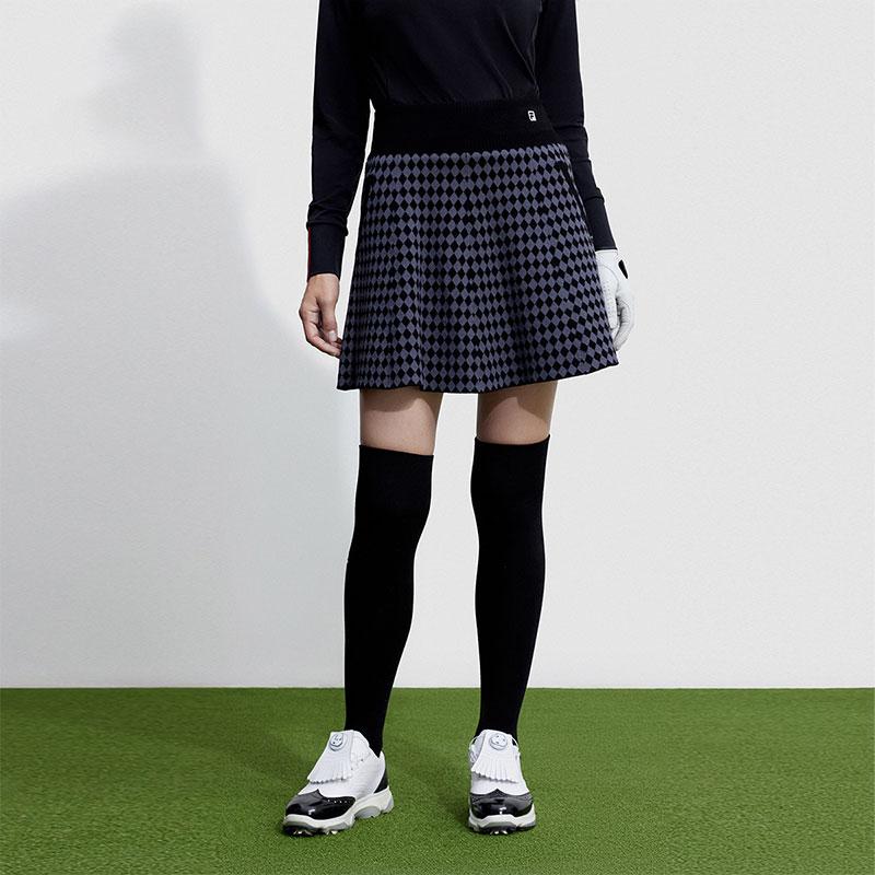 New FILA Golf Series Casual Short Skirts Women's Pitch Black A11W345304FBK