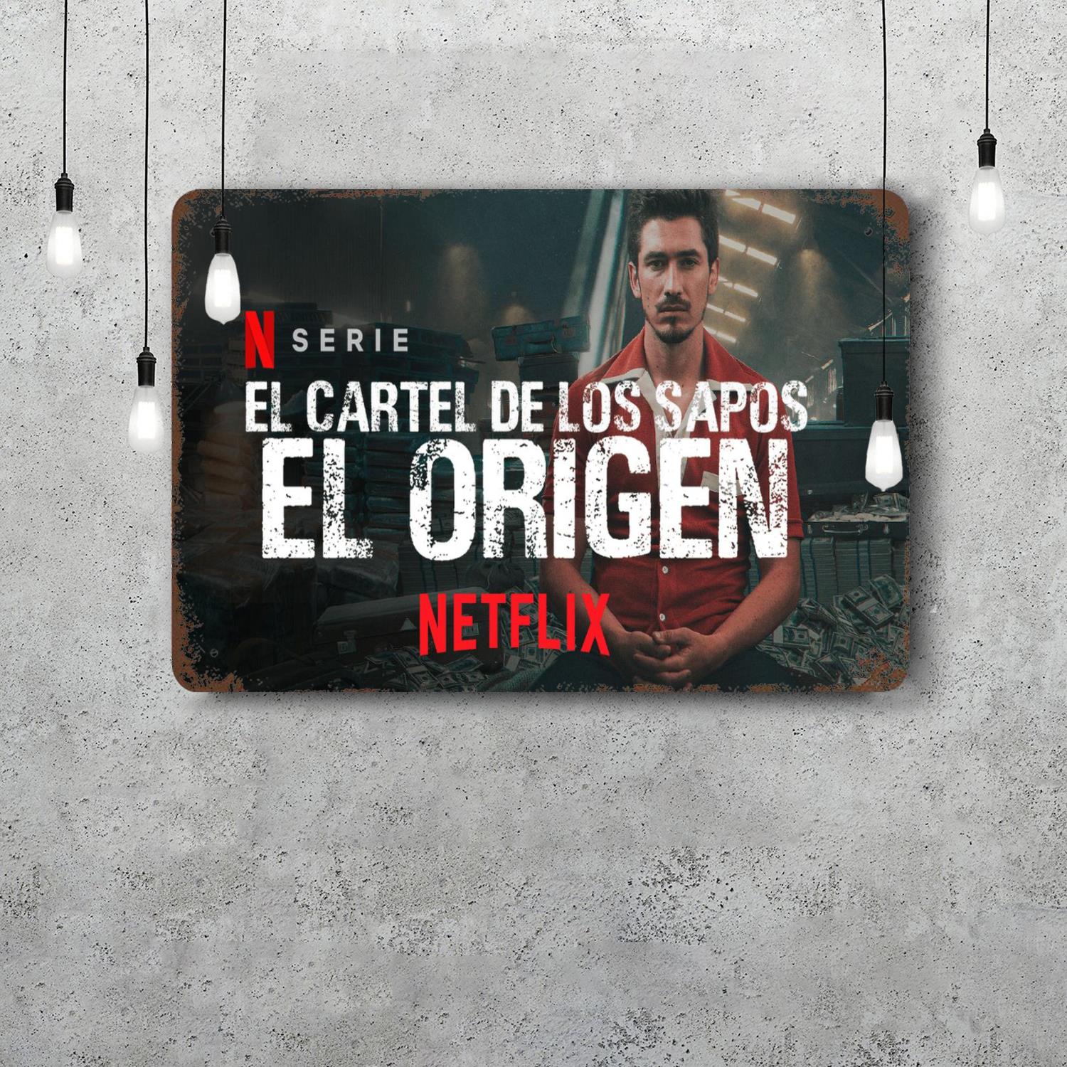 

El Cartel De Los Sapos Decor Poster Vintage Tin Sign Metal Sign Decorative Plaque for Pub Bar Man Cave Club Wall Decoration 20x30cm（7.8x11.8inch）