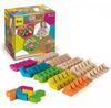 Wooden Construction Set Erzi Geo Blox Maxi Mix, 60 Pieces