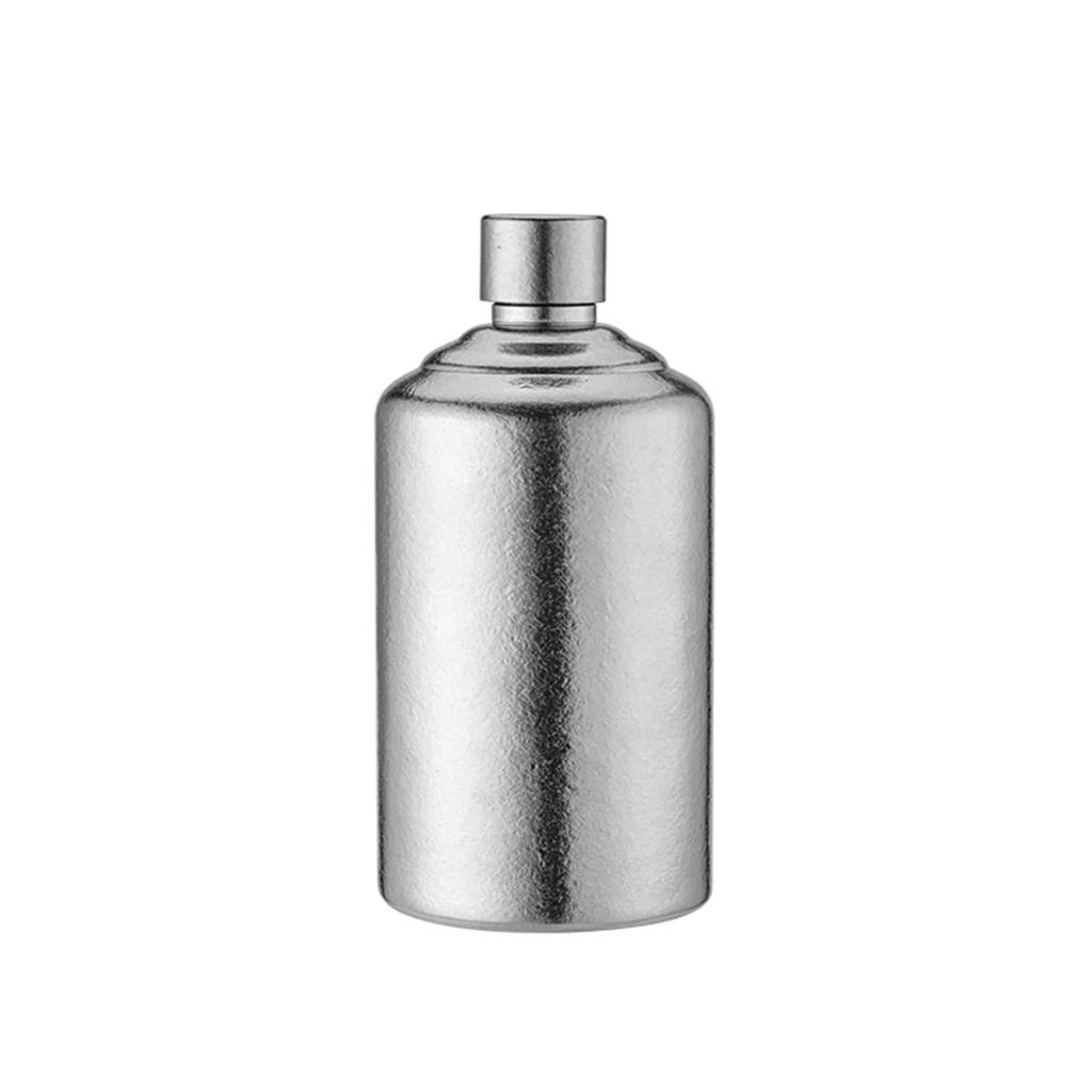 Pure Ti Round Flask Portable Lightweight Durable Ti Made Smooth Pouring 520ml