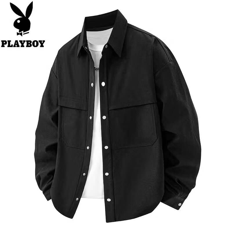 Playboy Men s Casual Long Sleeve Lapel Jacket XL