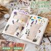 Floral PET Stickers Ins Aesthetic for Journaling Decoden DIY Scrapbook Girl Craft Supplies