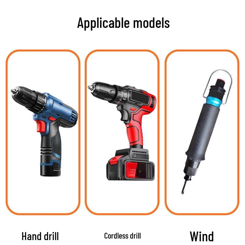 105-Degree Right Angle Drill Adapter with 5-Piece Bit Set
