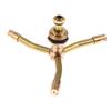 2 Arm Rotating Brass Nozzle Automatic Rotating Sprinkler Garden Agriculture Lawn Irrigation Watering Nozzle Spray