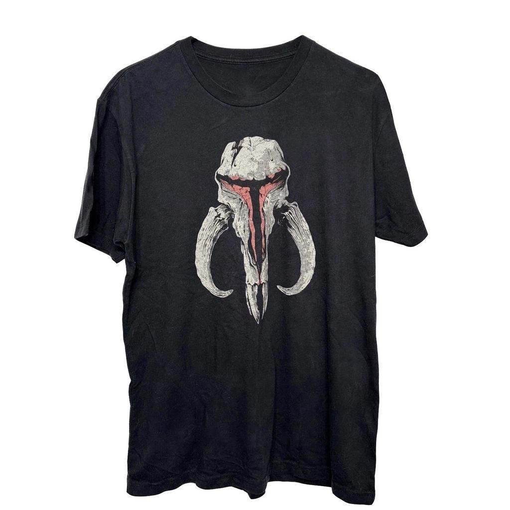 Zero Foxtrot Tee Mandalorian Star Wars Mythosaur Skull T-shirt REPRINT New