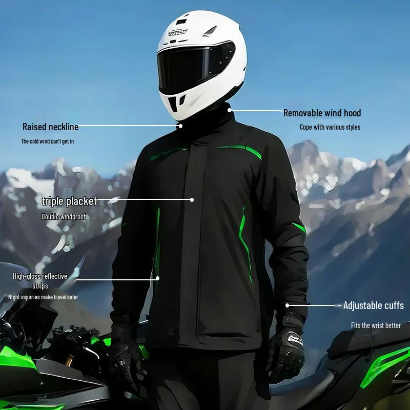 Wasserdichter Ganzkörper-Regenanzug für Motorrad und Roller (Unisex)