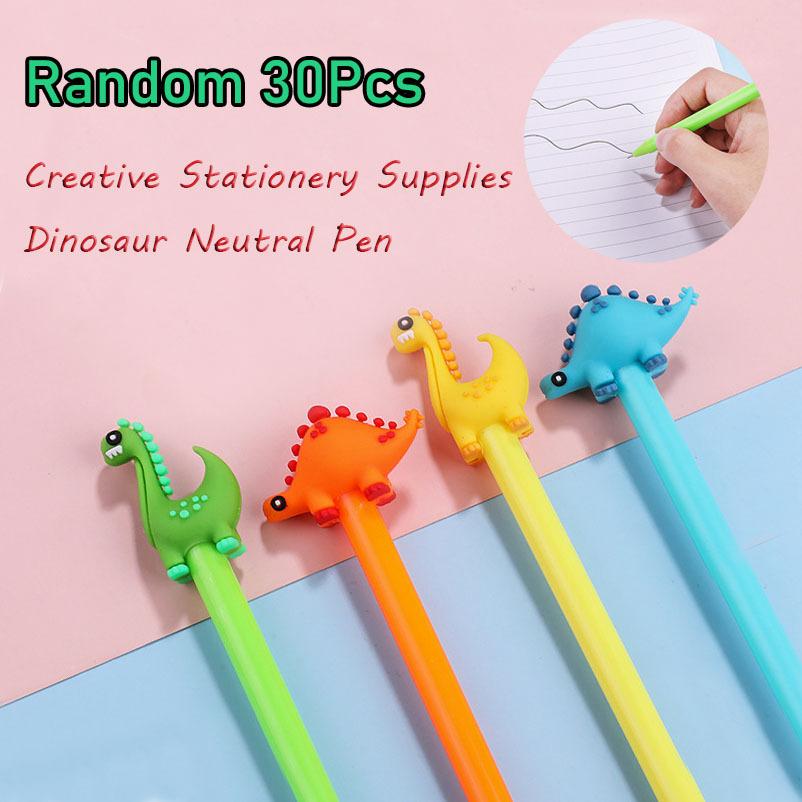 

1Pc/Lot Kawaii Gel Pens Cute Cartoon Neutral Pens Random 0.5mm Black Ink Writing Supplies School Office Stationery Gifts Back To School Season Random style 1Pc