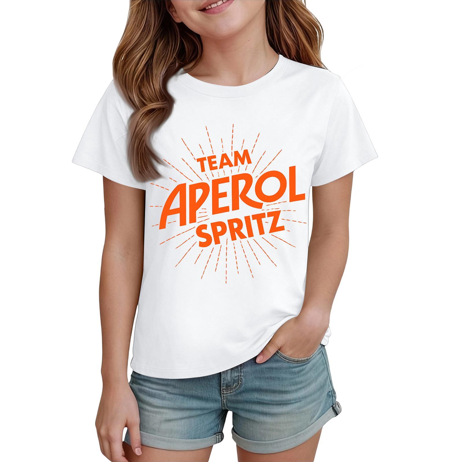 

Printed Fashion Casual Short-Sleeve Tops For Boys And Girls 160 білий