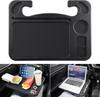 Car Steering Wheel Desk for Laptop,Multipurpose Travel Car Accessories, Car Seat Stand Trays for Eating, Steering Wheel Under Table Console(Black)